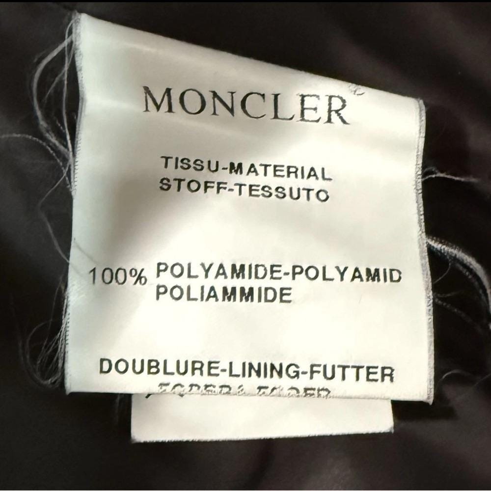 VTG Moncler Quilted Down Puffer Coat Vintage Long Gray Women's Size Small / Med - Picture 4 of 9